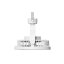Platinet PRDF0556 nabíjecí tripod ventilátor 205 cm černý